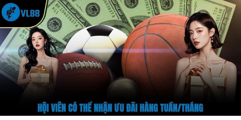 Hội viên có thể nhận ưu đãi hàng tuần/tháng